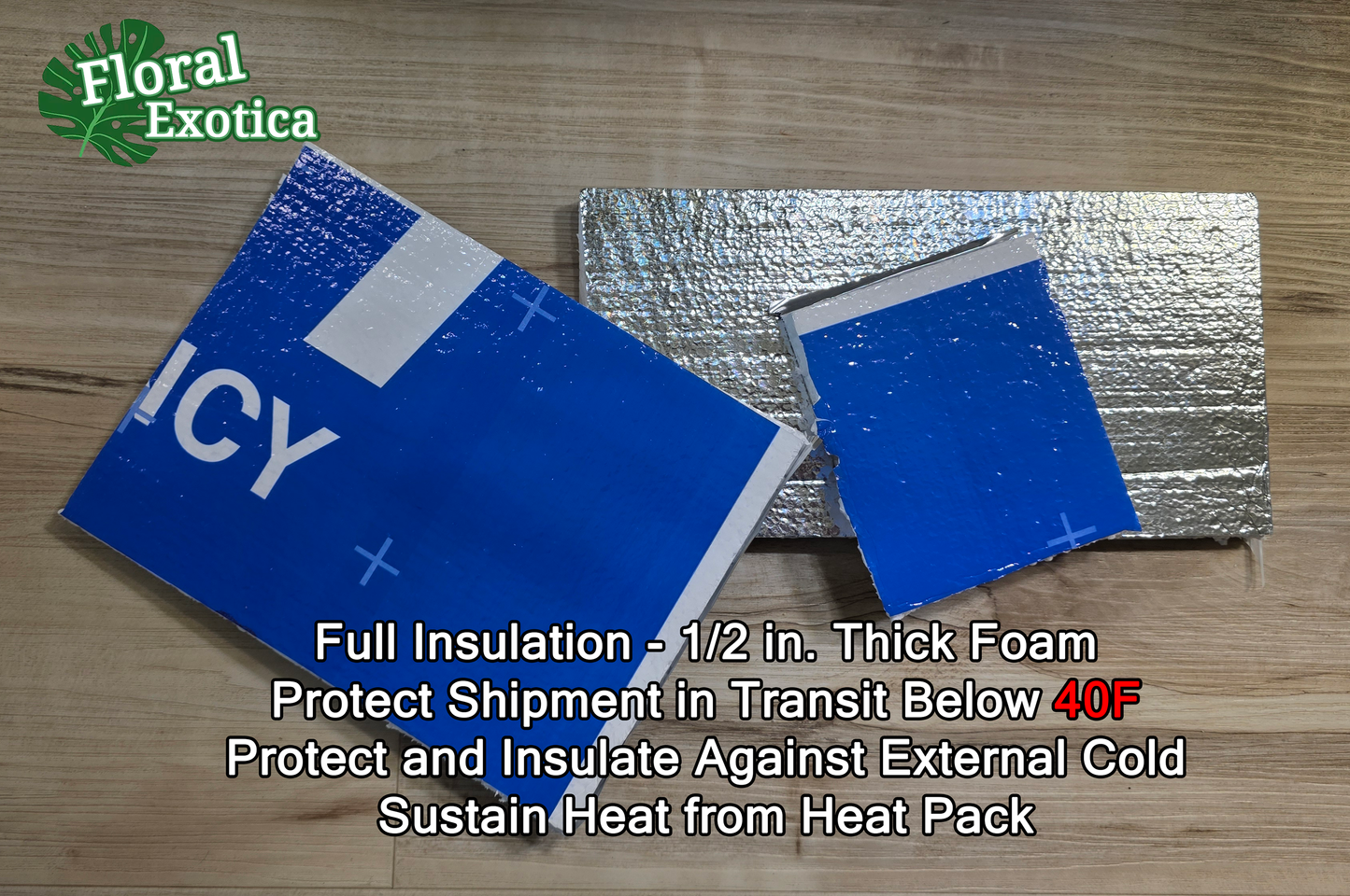 Insulation Material for Winter Shipping Floral Exotica